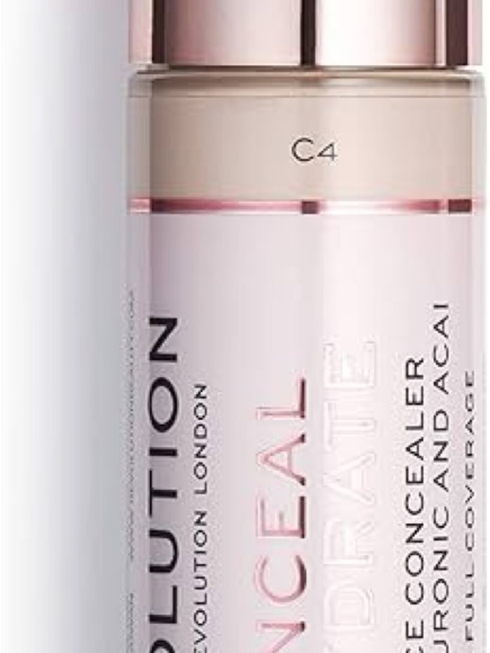 Makeup Revolution Conceal & Hydrate Concealer, Infused with Hyaluronic Acid C4